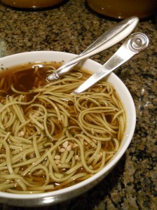 Chinese Beef Garlic Noodle Soup