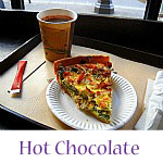 Hot Chocolate and quiche