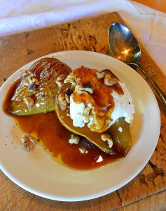 Ginger Caramel Roasted Pears