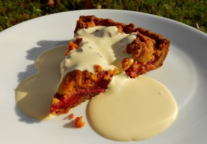 Plum Tart with Nut Crust