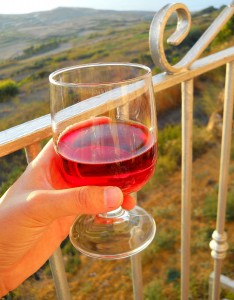 glass of rose