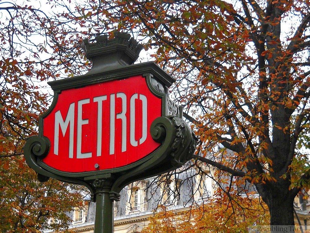 Paris Metro Sign