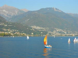 sailboat on Lake Maggiore