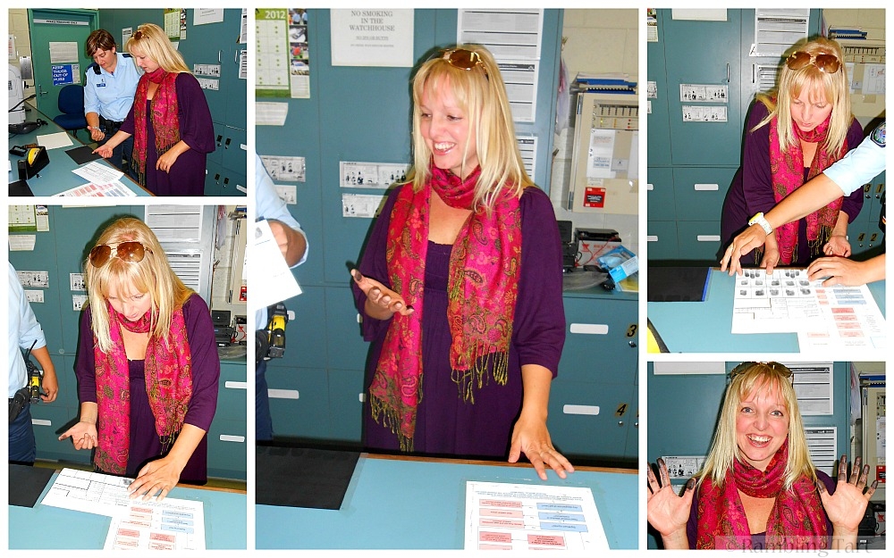 getting finger printed in Australia