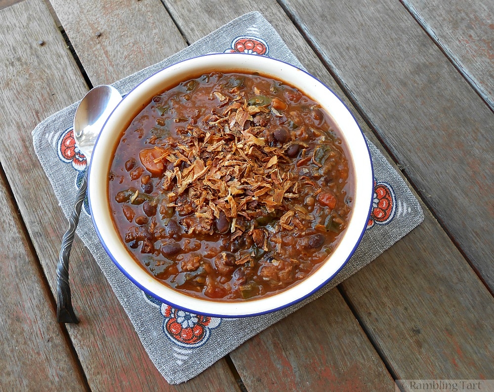 black bean soup with sausage