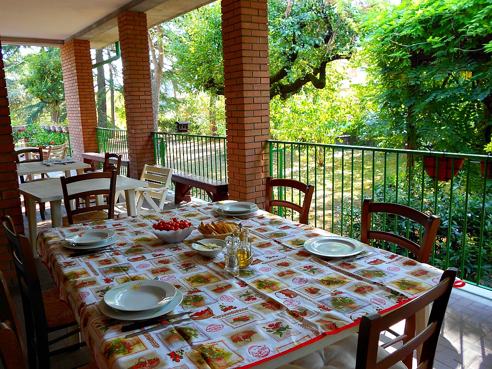 porch on an Italian villa