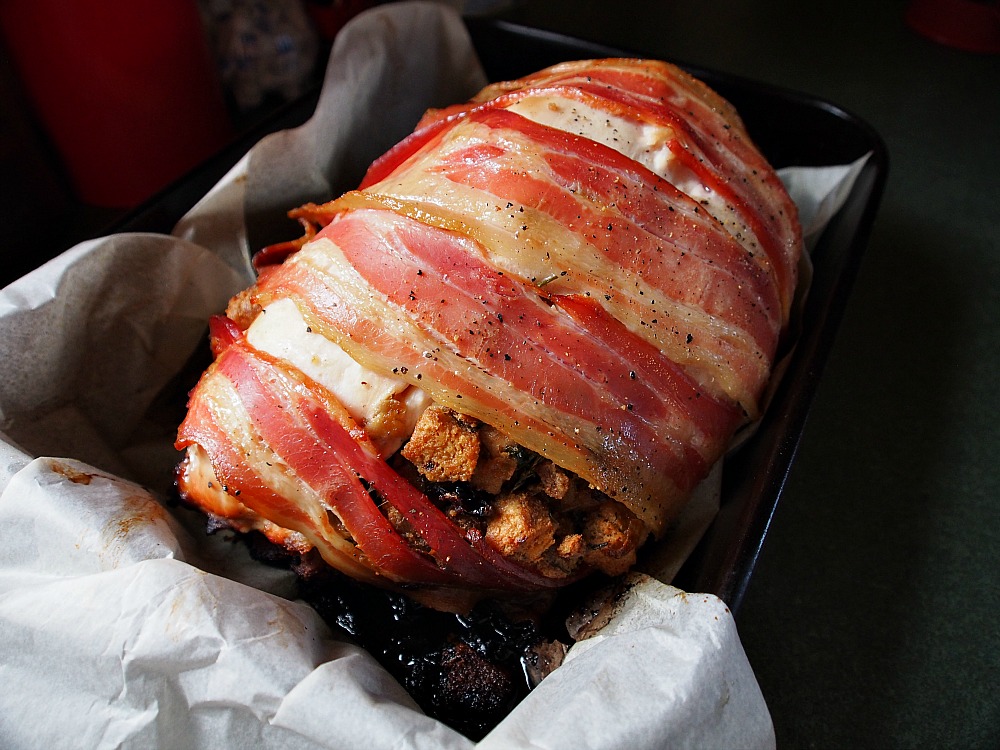 bacon wrapped turkey breast