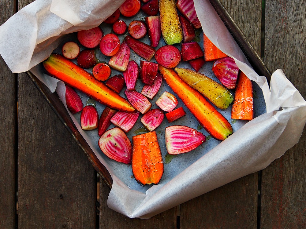 roasting carrots and beets