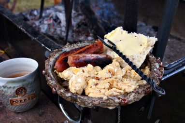 medieval campfire breakfast