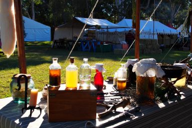 medieval medicine display